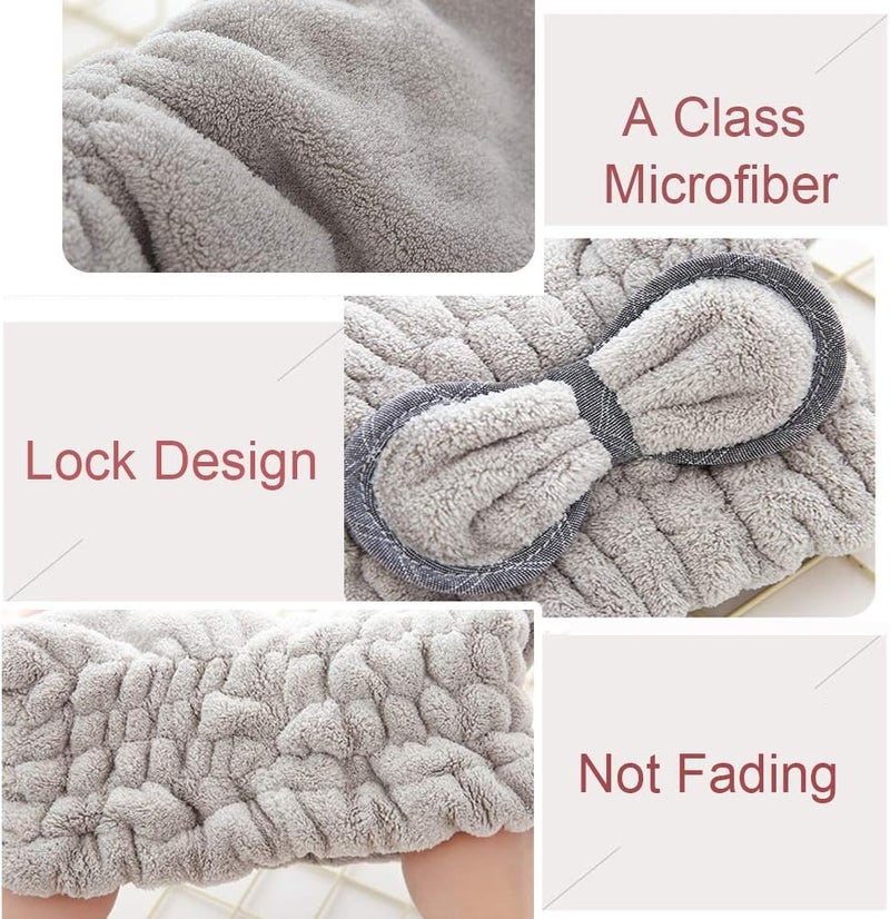 Jseng [New Upgrade] Microfiber Hair Drying Towel Cap, Extrame Soft & Ultra Absorbent, Fast Drying Hair Shower Cap for Girls and Women - Image 4